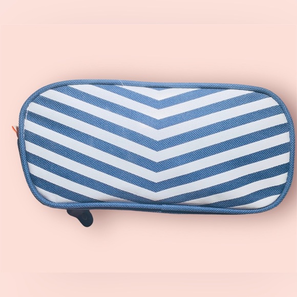 Navy Style Classic Retro Zipper Large Capacity School Pencil Case Bag School - Picture 2 of 3